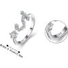 imageBriLove 925 Sterling Silver CZ Statement Ring Horoscope Zodiac 12 Constellation Astrology Adjustable Rings for Mom Women Mothers DayValentines DayBirthdayChristmasAnniversaryScorpio  Full Ver