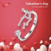 imageBriLove 925 Sterling Silver CZ Statement Ring Horoscope Zodiac 12 Constellation Astrology Adjustable Rings for Mom Women Mothers DayValentines DayBirthdayChristmasAnniversaryVirgo  Full Ver