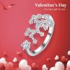 imageBriLove 925 Sterling Silver CZ Statement Ring Horoscope Zodiac 12 Constellation Astrology Adjustable Rings for Mom Women Mothers DayValentines DayBirthdayChristmasAnniversarySagittarius  Full Ver