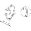 imageBriLove 925 Sterling Silver CZ Statement Ring Horoscope Zodiac 12 Constellation Astrology Adjustable Rings for Mom Women Mothers DayValentines DayBirthdayChristmasAnniversaryLeo  Full Ver