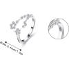 imageBriLove 925 Sterling Silver CZ Statement Ring Horoscope Zodiac 12 Constellation Astrology Adjustable Rings for Mom Women Mothers DayValentines DayBirthdayChristmasAnniversaryPisces  Full Ver