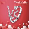imageBriLove 925 Sterling Silver CZ Statement Ring Horoscope Zodiac 12 Constellation Astrology Adjustable Rings for Mom Women Mothers DayValentines DayBirthdayChristmasAnniversaryAquarius  Full Ver