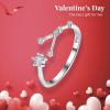 imageBriLove 925 Sterling Silver CZ Statement Ring Horoscope Zodiac 12 Constellation Astrology Adjustable Rings for Mom Women Mothers DayValentines DayBirthdayChristmasAnniversaryCancer  Full Ver
