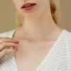 imageBriLove 925 Sterling Silver Cross Necklaces for WomenShiny Cubic Zirconia Delicate Sideways Choker Necklace Valentines DayBirthdayChristmasAnniversary03Clear GoldTone