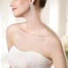 imageBriLove Art Deco Angel Wings Rhinestone Retro Statement Earrings for Women Dangling Chandelier Long Drop01Clear SilverTone