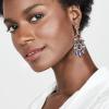 imageBriLove Art Deco Rhinestone Marquise Emerald Cut Rectangle Geometric Statement Earrings for WomenAmethyst Goldtone