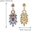 imageBriLove Art Deco Rhinestone Marquise Emerald Cut Rectangle Geometric Statement Earrings for WomenAmethyst Goldtone