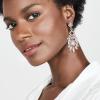 imageBriLove Art Deco Rhinestone Marquise Emerald Cut Rectangle Geometric Statement Earrings for WomenClear GoldTone