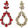 imageBriLove Wedding Bridal Rhinestone Marquise Teardrop Cluster Dangle Earrings for Women