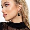 imageBriLove Womens Tribal Ethnic Crystal Chunky Statement Necklace Dangle Earrings Set03Black BlackTone
