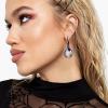 imageBriLove Womens Tribal Ethnic Crystal Chunky Statement Necklace Dangle Earrings Set04 Iridescent AB BlackTone