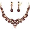 10-Deep Amethyst Color Gold-Tone