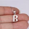 imageBriLove Gifts for Mom Women 925 Sterling Silver Cubic Zirconia 26 Initial Letter Alphabet Pendant Necklace for Mothers DayValentines DayBirthdayChristmasAnniversaryAlphabet B
