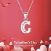 imageBriLove Gifts for Mom Women 925 Sterling Silver Cubic Zirconia 26 Initial Letter Alphabet Pendant Necklace for Mothers DayValentines DayBirthdayChristmasAnniversaryAlphabet G