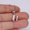imageBriLove Gifts for Mom Women 925 Sterling Silver Cubic Zirconia 26 Initial Letter Alphabet Pendant Necklace for Mothers DayValentines DayBirthdayChristmasAnniversaryAlphabet U
