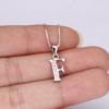 imageBriLove Gifts for Mom Women 925 Sterling Silver Cubic Zirconia 26 Initial Letter Alphabet Pendant Necklace for Mothers DayValentines DayBirthdayChristmasAnniversaryAlphabet F