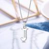 imageBriLove Gifts for Mom Women 925 Sterling Silver Cubic Zirconia 26 Initial Letter Alphabet Pendant Necklace for Mothers DayValentines DayBirthdayChristmasAnniversaryAlphabet J