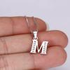 imageBriLove Gifts for Mom Women 925 Sterling Silver Cubic Zirconia 26 Initial Letter Alphabet Pendant Necklace for Mothers DayValentines DayBirthdayChristmasAnniversaryAlphabet M