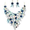 Sapphire Color Gold-Tone
