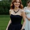 imageBriLove Wedding Bridal Jewelery for Women Austrian Crystal Teardrop Cluster Statement Necklace Dangle Earrings Link Bracelet Set02Black BlackTone