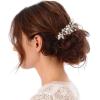 imageBriLove Wedding Bridal Jewelery for Women Austrian Crystal Teardrop Cluster Statement Necklace Dangle Earrings Link Bracelet Set20Clear