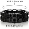 imageBriLove Womens Gorgeous Sparkling Crystal Emerald Cut Stretch Bangle Bracelet for Wedding Party Prom Jewelry AccessoriesCBlack