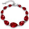 02-Ruby Color Silver-Tone