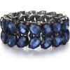 Oval-Sapphire Color Black-Tone