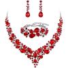 03-Ruby Color Silver-Tone