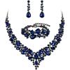 05-Sapphire Color Black-Silver-Tone