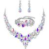 10-Iridescent AB Silver-Tone
