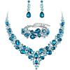 12-Sky Blue Silver-Tone