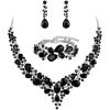 18-Black Silver-tone