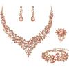 4Pcs-Peach Rode-Gold-Tone