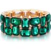 B-Emerald Color Gold-Tone