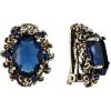 Navy Blue Antique-Gold-Tone