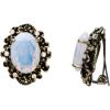 Opal Color Antique-Gold-Tone