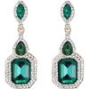 Emerald Color Gold-Tone