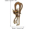 imageBriLove Vintage Austrian Crystal Rhinestones Cat Brooch Pin for Women