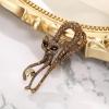 imageBriLove Vintage Austrian Crystal Rhinestones Cat Brooch Pin for Women