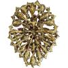 imageBriLove Womens Stunning Oval Crystal Rhinestone Marquise Cluster Brooch Pin for Wedding Party PromDeep Amethyst Color AntiqueGoldTone