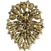 imageBriLove Womens Stunning Oval Crystal Rhinestone Marquise Cluster Brooch Pin for Wedding Party PromEmerald Color AntiqueGoldTone