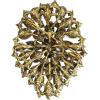 imageBriLove Womens Stunning Oval Crystal Rhinestone Marquise Cluster Brooch Pin for Wedding Party PromMulticolor AntiqueGoldTone