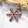 imageBriLove Xmas Christmas Winter Snowflake Brooch Pin Crystal Elegant Decorative Gift for WomenMulticolor SilverTone