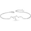 imageBriLove Gifts for Mom Women 925 Sterling Silver CZ Horoscope Zodiac 12 Constellation Astrology Link Bracelet for Mothers DayValentines DayBirthdayChristmasAnniversaryLeo Jul 23  Aug 22
