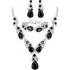 Black Silver-Tone