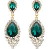 Emerald Color Gold-Tone