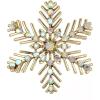 Iridescent Clear AB Gold-Tone