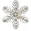 Iridescent Clear AB Silver-Tone