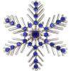 Sapphire Color Silver-Tone